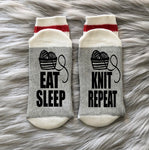 Eat Sleep Knit Repeat Socks